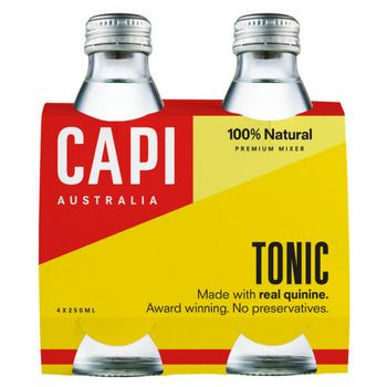 Capi Tonic Water 6 X 4PK 250ml Glass - Capi-Tonic-4-pack-CP79
