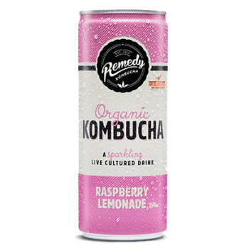 Remedy Cans Kombucha Passionfruit 24 X 250ml Cans - Remedy-can-raspberry